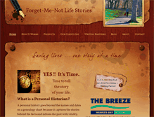 Tablet Screenshot of forget-me-notlifestories.co.nz